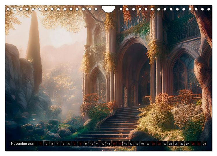 Produktbild: Im Reich der Elben (Wandkalender 2026 DIN A4 quer), CALVENDO Monatskalender