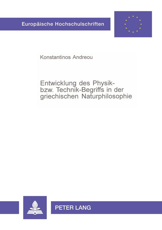 Produktbild: Entwicklung des Physik- bzw. Technik-Begriffs in der griechischen Naturphilosophie