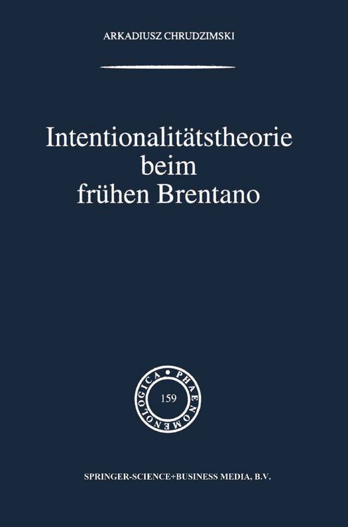 Produktbild: Intentionalit&auml;tstheorie beim fr&uuml;hen Brentano