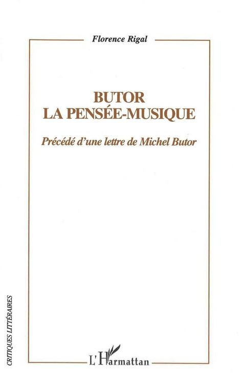 Produktbild: Butor : la pens&eacute;e-musique