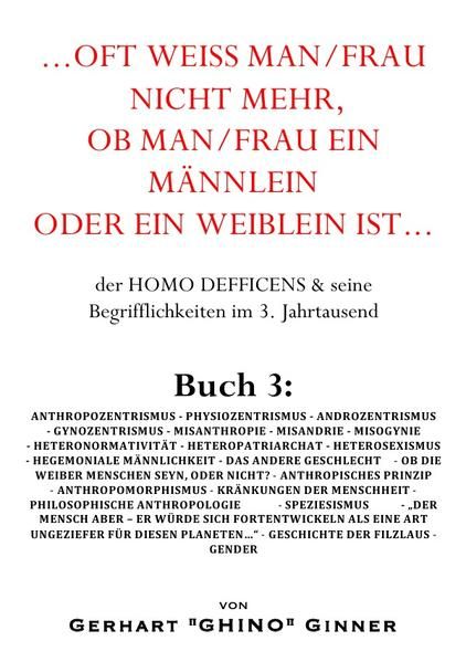 Produktbild: ...oft weiss man/frau mehr, ob man/frau ein M&auml;nnlein oder ein Weiblein ist... Bu