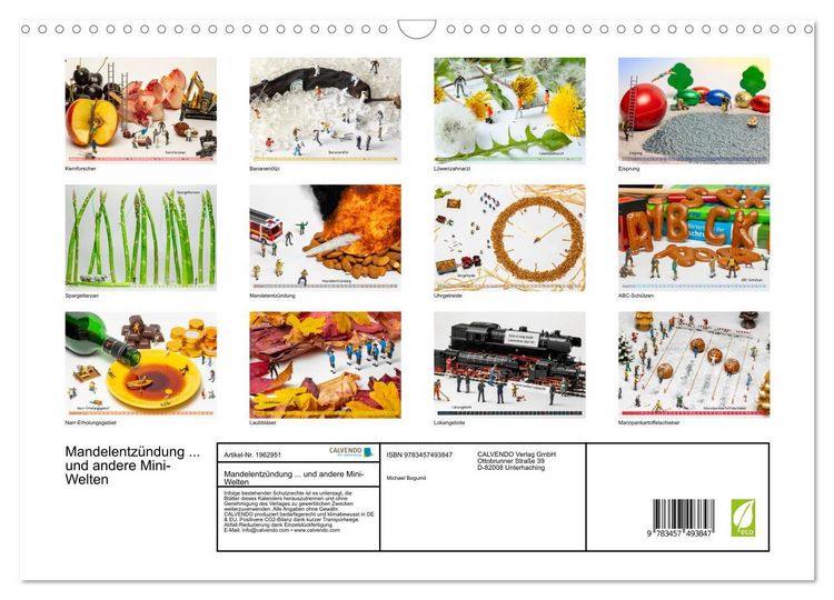 Produktbild: Mandelentz&uuml;ndung ... und andere Mini-Welten (Wandkalender 2026 DIN A3 quer), CALVENDO Monatskalender