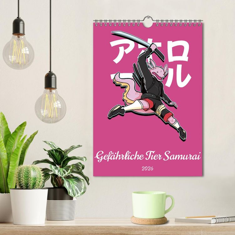 Produktbild: Gef&auml;hrliche Tier Samurai (Wandkalender 2026 DIN A4 hoch), CALVENDO Monatskalender