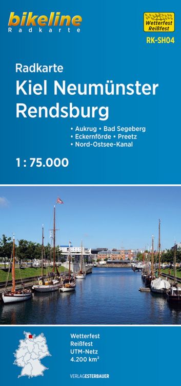 Produktbild: Radkarte Kiel Neum&uuml;nster Rendsburg (RK-SH04)