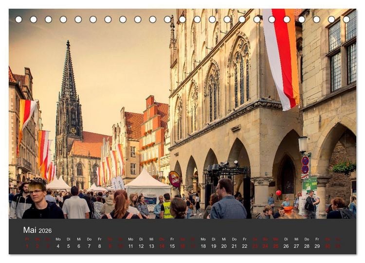 Produktbild: Abenteuer M&uuml;nster - Echt jovel! (Tischkalender 2026 DIN A5 quer), CALVENDO Monatskalender
