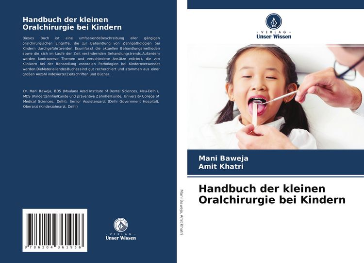 Produktbild: Handbuch der kleinen Oralchirurgie bei Kindern