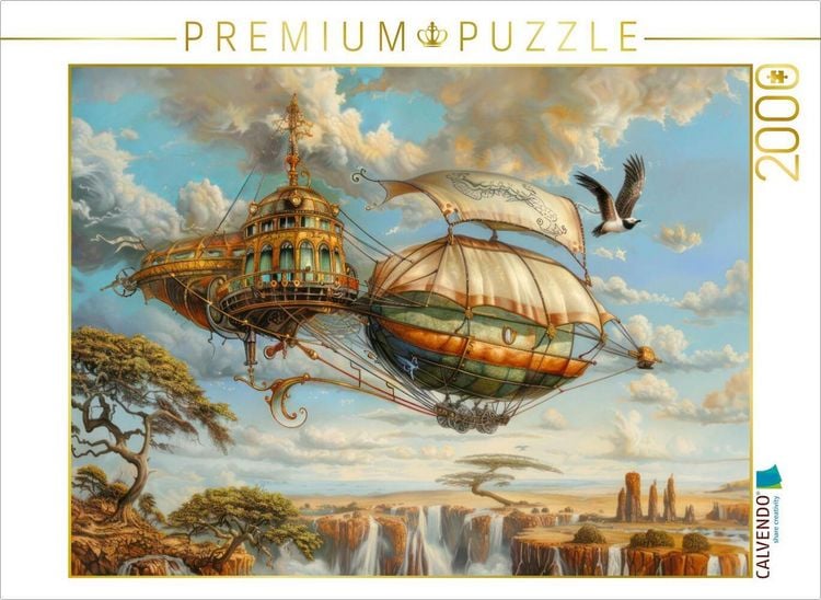 Produktbild: CALVENDO Puzzle Steampunk-Luftschiffe | 2000 Teile Lege-Gr&ouml;&szlig;e 90x67cm Foto-Puzzle f&uuml;r gl&uuml;ckliche Stunden