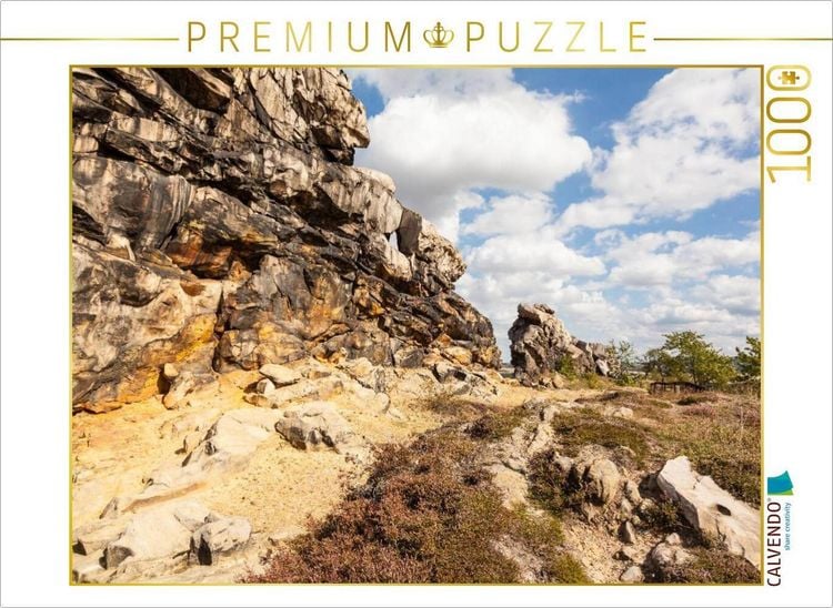 Produktbild: CALVENDO Puzzle Ein Motiv aus dem Kalender Der Harz, Naturschutzgebiet Teufelsmauer | 1000 Teile Lege-Gr&ouml;&szlig;e 64x48cm Foto-Puzzle f&uuml;r gl&uuml;ckliche Stunden