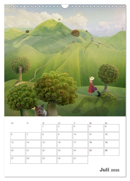 Produktbild: Surrealistische Reisen (Wandkalender 2026 DIN A3 hoch), CALVENDO Monatskalender