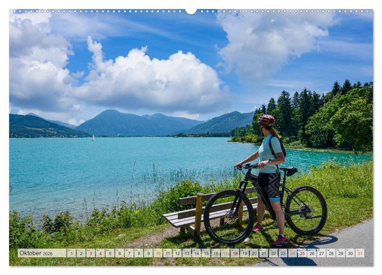 Produktbild: Der Tegernsee - Urlaubsparadies Bayerische Voralpen (Wandkalender 2026 DIN A2 quer), CALVENDO Monatskalender