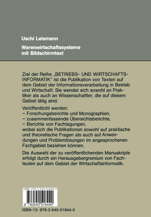 Produktbild: Warenwirtschaftssysteme mit Bildschirmtext