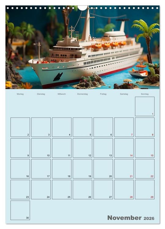Produktbild: Schiffe, Fische und Piraten (Wandkalender 2026 DIN A3 hoch), CALVENDO Monatskalender