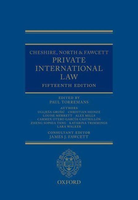 Produktbild: Cheshire, North & Fawcett: Private International Law