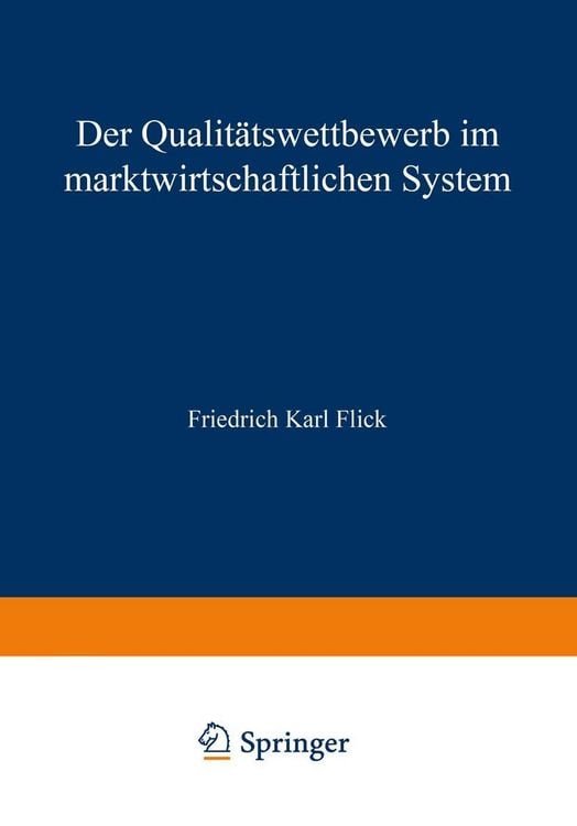 Produktbild: Der Qualit&auml;tswettbewerb im marktwirtschaftlichen System