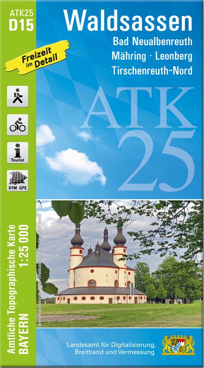 Produktbild: ATK25-D15 Waldsassen (Amtliche Topographische Karte 1:25000)