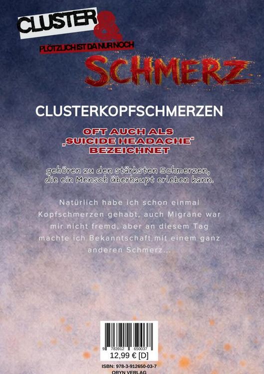 Produktbild: Cluster & pl&ouml;tzlich war da nur noch Schmerz