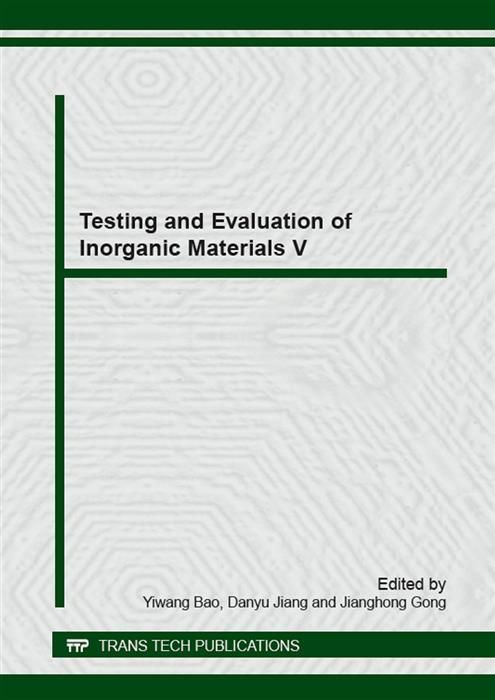 Produktbild: Testing and Evaluation of Inorganic Materials V