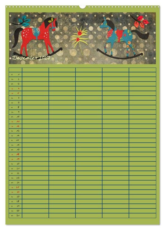Produktbild: Unser buntes Familienleben (Wandkalender 2027 DIN A2 hoch), CALVENDO Monatskalender