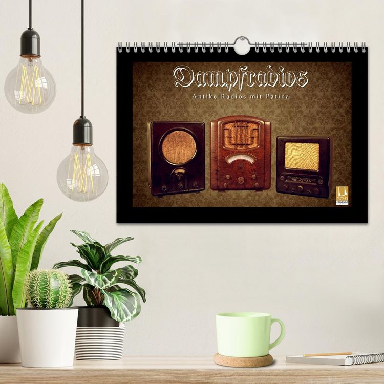 Produktbild: Dampfradios - Antike Radios mit Patina (Wandkalender 2026 DIN A4 quer), CALVENDO Monatskalender