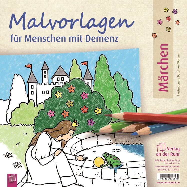 Produktbild: Malvorlagen f&uuml;r Menschen mit Demenz: M&auml;rchen