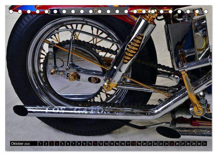 Produktbild: Harley Classic Chopper (Tischkalender 2026 DIN A5 quer), CALVENDO Monatskalender