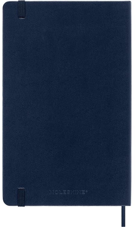 Produktbild: Moleskine 18 Monate Wochen Notizkalender 2025/2026, L/A5, 1 Wo = 1 Seite, Rechts linierte Seite, Fester Einband, Saphir