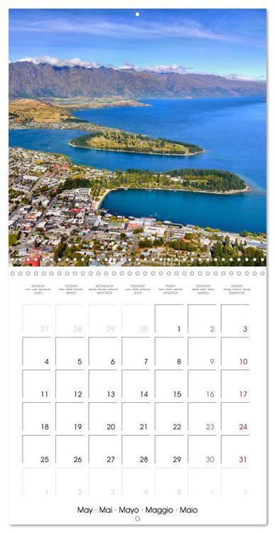 Produktbild: New Zealand Best places to travel (Wall Calendar 2026 12 &times; 12 Inch) CALVENDO 12 Month Wall Calendar