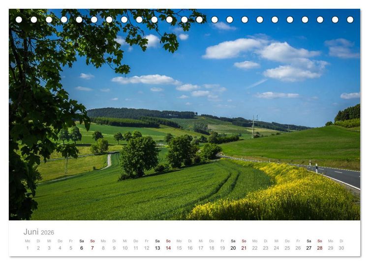 Produktbild: Sch&ouml;nes Sauerland (Tischkalender 2026 DIN A5 quer), CALVENDO Monatskalender