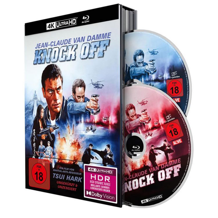 Produktbild: Knock Off - Der entscheidende Schlag - Mediabook - 2-Disc Limited Collector's Edition (4K Ultra HD) (+ Blu-ray)