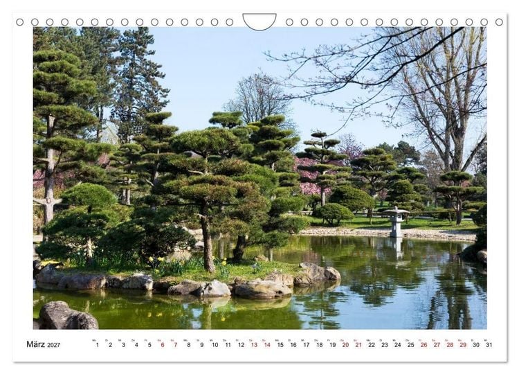 Produktbild: Japanische G&auml;rten in Deutschland (Wandkalender 2027 DIN A4 quer), CALVENDO Monatskalender