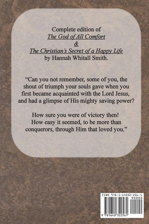 Produktbild: Hannah Whitall Smith Treasury - The God of All Comfort & The Christian's Secret of a Happy Life