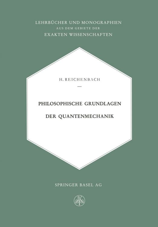 Produktbild: Philosophische Grundlagen der Quantenmechanik