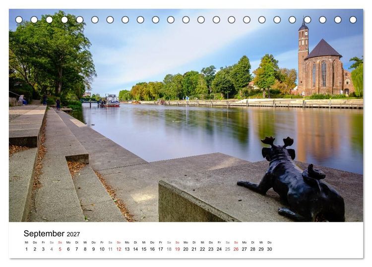Produktbild: Ein Blick auf Brandenburg an der Havel (Tischkalender 2027 DIN A5 quer), CALVENDO Monatskalender