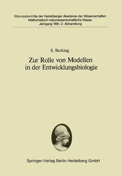 Produktbild: Zur Rolle von Modellen in der Entwicklungsbiologie