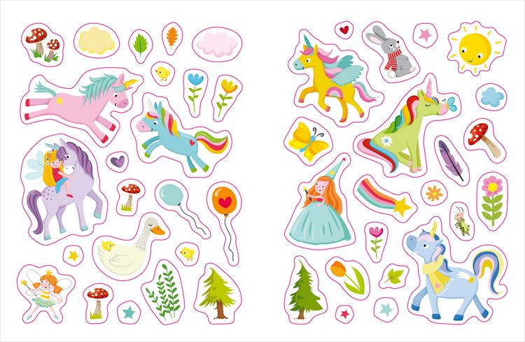 Produktbild: Mein erstes Stickerheft. Einh&ouml;rner