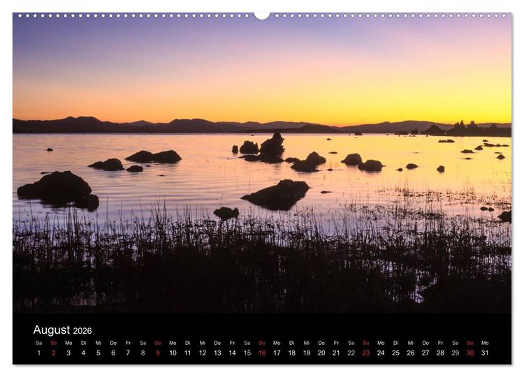 Produktbild: KALIFORNIEN (hochwertiger Premium Wandkalender 2026 DIN A2 quer), Kunstdruck in Hochglanz