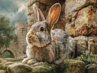 Produktbild: CALVENDO Puzzle Kaninchenportraits | 1000 Teile Lege-Gr&ouml;&szlig;e 64x48cm Foto-Puzzle f&uuml;r gl&uuml;ckliche Stunden