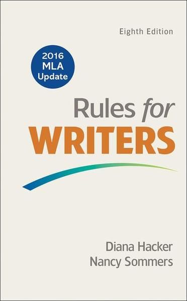 Produktbild: Rules for Writers with 2016 MLA Update