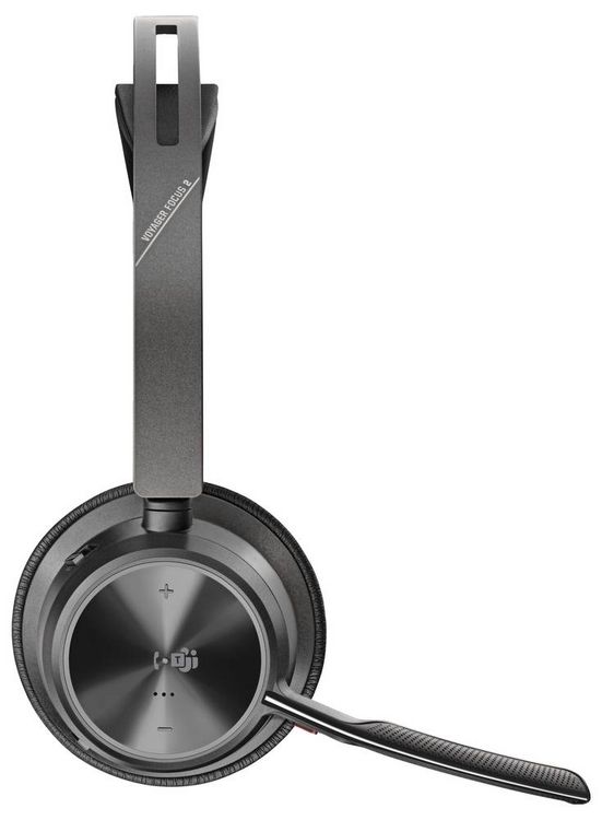 Produktbild: HP Poly Voyager Focus 2 On Ear Headset Bluetooth&reg; Stereo Schwarz Noise Cancelling Headset Computer