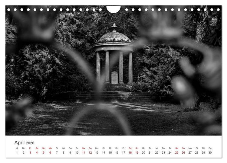 Produktbild: Wachgek&uuml;sst - Vom Zauber der Vergangenheit - S&uuml;dwestkirchhof Stahnsdorf (Wandkalender 2026 DIN A4 quer), CALVENDO Monatskalender