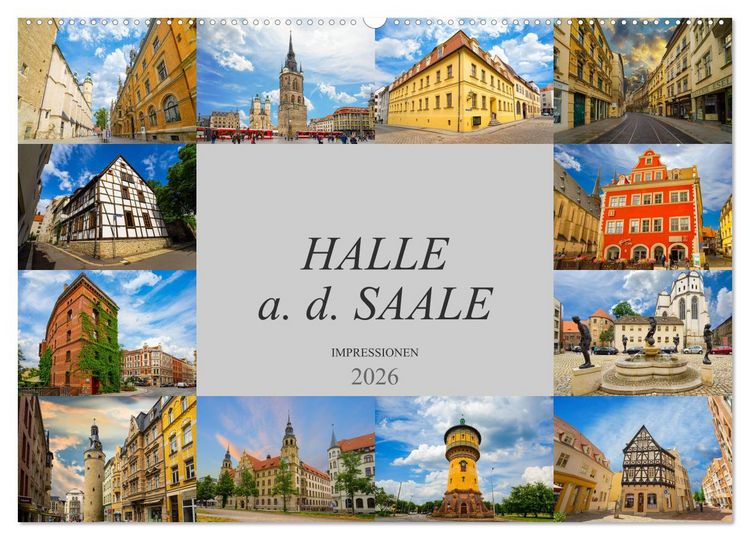 Produktbild: Halle a. d. Saale Impressionen (Wandkalender 2026 DIN A2 quer), CALVENDO Monatskalender