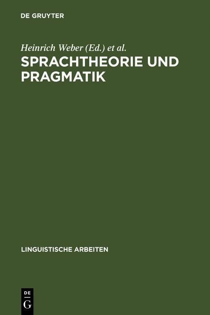 Produktbild: Sprachtheorie und Pragmatik
