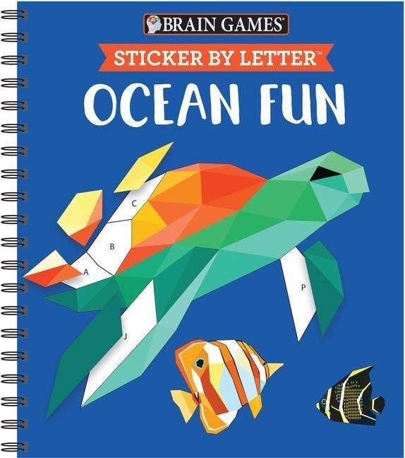 Produktbild: Brain Games - Sticker by Letter: Ocean Fun (Sticker Puzzles - Kids Activity Book)