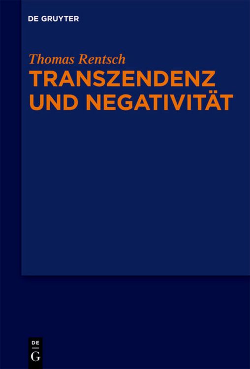 Produktbild: Transzendenz und Negativit&auml;t