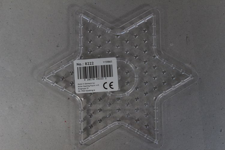 Produktbild: hama Stiftplatte Stern f&uuml;r Maxi-Perlen transparent