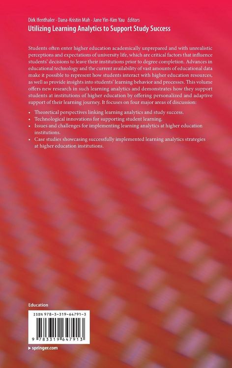 Produktbild: Utilizing Learning Analytics to Support Study Success