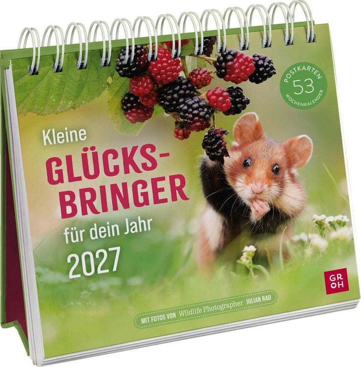Produktbild: Postkartenkalender 2027: Kleine Gl&uuml;cksbringer f&uuml;r dein Jahr