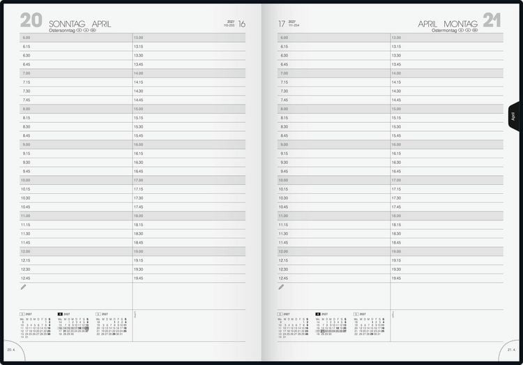 Produktbild: BRUNNEN 1078760907 Buchkalender Mod. 787 2027 A4, Kunststoff, schwarz