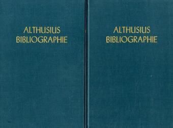 Produktbild: Althusius-Bibliographie.