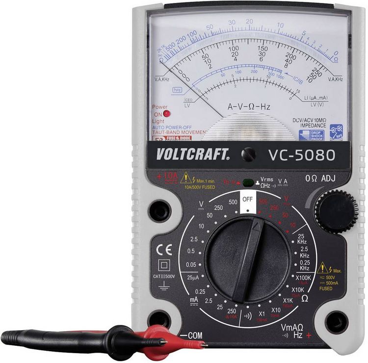 Produktbild: VOLTCRAFT VC-5080 Hand-Multimeter analog CAT III 500V